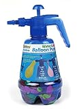 alldoro 60200- Water & Air Balloon Pumpen Set, Wasserbomben Pumpe mit 250 Wasserbomben, Wasserballon Füller für Garten & Party, für Kinder ab 8 Jahren und Erwachsene, blau / rosa / orange sortiert