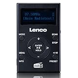 Lenco PDR-011BK DAB+/FM-Taschenradio mit MP3-Player