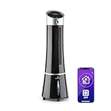 Klarstein 4-in-1: Smart Luftkühler, Ventilator, Luftbefeuchter & Ionisation I 6 L Wassertank, Oszillation, 30 W, 210 m³/h, Timer I Klimagerät ohne Abluftschlauch, Mobiles Klimagerät, Schwarz