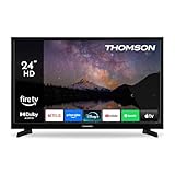 Thomson 24 Zoll (60 cm) HD LED Smart TV mit Fire TV, Alexa Sprachsteuerung, AirPlay, Wi-Fi, Triple Tuner (Kabel/Satellit/Antenne), Bluetooth 5.0, HDMI, USB, AV IN, CI+, 24HF2S35