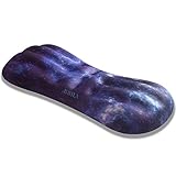 Gaming Mouse Wrist Rest-Stützauflage, bequeme Gedächtnis-Schaum Anti-Rutsch-Maus-Handgelenkauflage, Raised Ergonomische Memory Foam, rutschfeste PU-Gummiunterseite entlasten Schmerz Geeignet for Büro,