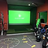 78,7'x118' Golfsimulator-Projektionswand, kleine Golfsimulatoren mit Schalldämmung für Zuhause, Schussmaterialien, große Projektionswand für Golftraining (Zubehör im Lieferumfang enthalten)