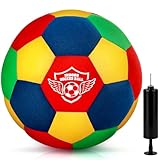 Jofuni Indoor-Fußball-Trainingsball für Zuhause House, Standard Größe 4 Ball, Soft Fussball Geschenke für Jungen Kinder von 3–12 Dribbling Training