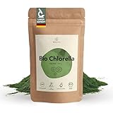 BIONUTRA® Bio Chlorella Pulver 250 g, rückstandskontrolliert, nach EU-ÖKO-Standard hergestellt, vegan, laktose- & glutenfrei, ohne Zusätze, Chlorella Pulver Bio