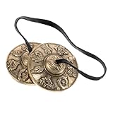 Ihdjasg Tibetische Becken Glocke - Ritualbecken Aus Chinesischem Messing | Meditations Klangschalen Musikinstrumente,Für Zuhause Auto Tür Erwachsene Thanksgiving Feiertag Geburtstag Familie Freunde