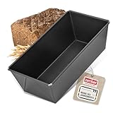 Zenker Brotbackform 30 cm PURE, Königskuchenform mit Antihaftbeschichtung, hochwertige Backform (Farbe: schwarz), Menge: 1 Stück