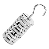 Garneck Metall Schlitzgewichte Labor Gewichtsset 100g mit 9 X 10g Gewichten und 10g Haken Präzise Kalibriergewichte für Labor Schmuckherstellung und Kunsthandwerk