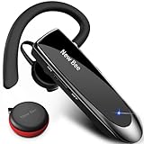 New Bee Bluetooth Headset Wireless Freisprech Telefon Bluetooth-Headset mit Mikrofon für iPhone Samsung Huawei mit 60 Tage Standby Schwarz