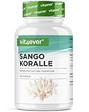 Sango Meereskoralle - 240 Kapseln (3 Monate) - 660 mg Calcium & 330 mg Magnesium - Natürliche Kalzium- und Magnesiumquelle - Hochdosiert