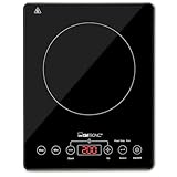 Clatronic® Induktionskochplatte | Kochplatte mit Sekundenschneller Erhitzung durch Induktion | Herd mit ECO-Save für 55% Zeitersparnis | Induktionskochfeld mit automatischer Topferkennung | EKI 3569