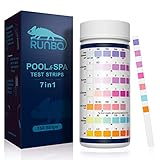 RUNBO 3-in-1 Pool-Teststreifen für Spa, 150 Stäbchen,...