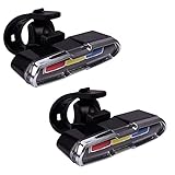 CENMEN 2X USB Wiederaufladbare Front Hinten Fahrrad Licht Lithium Batterie LED Fahrrad Rücklicht Radfahren Helm Licht