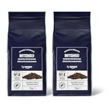 by Amazon Intenso Kaffeebohnen, dunkel geröstet, 2 kg (2 Packungen à 1kg) – Rainforest Alliance Certified