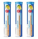 German Calcium Brausetabletten 60 Stk. - Zitronen Geschmack - 500 mg Kalzium, Zuckerfrei, Vegan- T&D Pharma German Calcium – Made in Germany