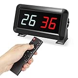 PELLOR Sport Anzeigetafel Fussball Portable Scoreboard, LED Digital Anzeigetafel 0-99 mit Fernbedienung für Basketball, Badminton, Volleyball Tennis Baseball für Indoor-und Outdoor-Wettbewerbe