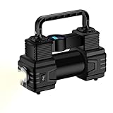 Ahuuen Tragbarer Reifenkompressor | 12V Elektrokompressor,Schnellere Befüllung Luftpumpe mit Digitalem Manometer - Für Autos Fahrräder Motorräder LKWs Camping Bälle Basketball Und Aufblasbare Produkte