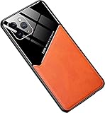 MCONPY Schutzhülle für iPhone 14/14 Pro Max, stoßfeste Schutzhülle, ultradünne Hülle, weicher TPU-Stoßfänger, kompatibel mit magnetischer Autohalterung (14 Pro Max, Orange)