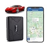 Winnes GPS Tracker Auto 10000mAh GPS Tracker Ohne ABO Echtzeit-Tracking per SMS/APP/Online-Plattform Flotte Auto LKW GPS Sender Mit Starke Magnetische Mehrfachwarnungen und Kostenlose Apps