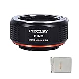 PHOLSY PK auf Sony E Objektivadapter Kompatibel mit Pentax K PK Objektiv auf Sony E Kameragehäuse Alpha a7 a6000 a6300 a6500 a5000 a5100 NEX 7/6/5, NEX 5N 3N, a9 ii, a7S iii ii, a7R v iv iii, a7C