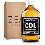 ZEA Naturals ® Chlordioxid Lösung 0,3% (1000ml) - CDs - CDL - 1000 ml Chlordioxid in Braunglasflasche + Gratis HDPE Pipette – Chlordioxidlösung Made in Germany