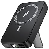 Powerbank für Magsafe 10000mAh, Pakinui Kabellose Powerbank Magnetische, PD 22.5W USB-C Wireless Powerbank Induktives Laden Akku mit LED-Display für iPhone 16/15/14/13/12 /Pro/Pro Max Series