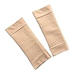 ULTNICE Damen Arm Former Elastische Oberarm Shaper Sleeve für Sport Fitness Anti-Cellulite (Beige)