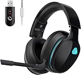 2,4 GHz Wireless Gaming Headset für PC, PS4, PS5, Mac, Nintendo Switch, Bluetooth Kabelloses Kopfhörer mit abnehmbarem Mikrofon mit Geräuschunterdrückung, 3,5 mm Kabelmodus für die Xbox-Serie