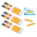 Oderra Lackmuspapier - 240 Stück pH Wert Teststreifen, Messbereich 1-14, Indikatorpapier für Speichel (3x 80er Pack)