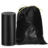 O2frepak Große Müllbeutel 35L mit Zugband,Schwerlast Müllsäcke,Müllsäcke Extra Stark, Stabile Schwarze Müllsäcke,Schwerlastsäcke Abfallsäcke, Garbage Trash Bags (45x50cm,100 Stück)