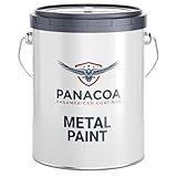PANACOA Metallschutzlack 3in1 Metalllack Metallfarbe Rostschutzfarbe l Silbergrau 2,5L