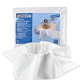 Hygostar Einweg Passiertücher Filterstar, 10x Einweg Käsetücher mit Spezial-Vliesstoff, Abseihtücher 75x75 cm, temperaturbeständige Mulltücher weiß, reißfeste Seihtücher für klare Flüssigkeiten