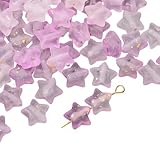 Acryl-Sternperle mit Farbverlauf und goldfarbenen Glitzern, Bastelkomponenten für künstlerische Projekte, Schmuckzubehör, Farbverlauf, goldene Sternperle für handgefertigten Schmuck