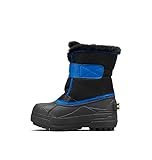 Sorel KIDS SNOW COMMANDER Schneestiefel für Unisex Baby, Schwarz (Black x Super Blue) - Children, 31 EU