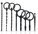 BDSMJOY Luxuriöses 8 Harnröhren Dilatatoren Set,Silikon Dilator Harnröhre Multifunktional Plugs Sexspielzeug Set,Penis Plug Prostata Stimulation erotisches Sexspielzeug für Männer Solo (Schwarz)