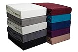 Frottee Spannbettlaken | Weiß | 90x200-100x200 cm | Winter Bettlaken | Extra Dickes Material 160g/m² | Oeko-TEX Made in Green, Hautsympathisch, Atmungsaktiv