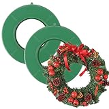 CYEER 3 Stück Steckschaum Kranz 25CM, Blumensteckschaum, Steckschaum für Blumen, Steckmasse, Steckmoos, Adventskranz für Blumengestecke, Steckschwamm zum Basteln für Feiern, Hochzeit, Geschenke