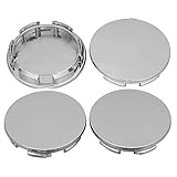 SSRDFU 4 pcs Felgenkappen - Radkappen, Nabendeckel, Nabenabdeckung,Universal ABS Silber Nabenkappen, für Radnaben, Auto Zubehör, Radnaben(OD 60mm ID 56mm)