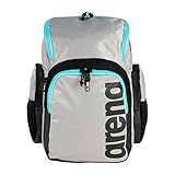 arena Spiky III 35 Sportrucksack, Pool-, Turnhallen-, Meer- und Freizeittasche, Schwimmbadtasche aus Wasserabweisendem Stoff mit Gepolsterten Schultergurten, Schulrucksack, 35 Liter
