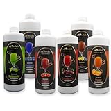 A. Becker´s Slush Eis Sirup | Ohne Azofarbstoffe | 6x 1L Kirsche, Cola, Blaubeere, Waldmeister, Erdbeere, Orange | 1L Slush Konzentrat ergibt 6L Eis | Getränkesirup für Slush Maschine und Mixer