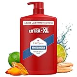 Old Spice Whitewater 3-in-1 Duschgel & Shampoo für Männer, 1L, langanhaltender, frischer Duft in Parfümqualität, Tiefenreinigung für Haare-Gesicht-Körper, sanftes Hautgefühl