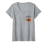 Damen They See Me Aperollin' - Lustiges Waschbär Spritz T-Shirt mit V-Ausschnitt