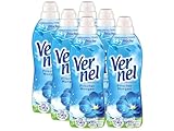 Vernel Frischer Morgen Weichspüler, 204 (6 x 34) Waschladungen, Wäscheduft für 24 Stunden & 7 Tage langanhaltende Frische mit einzigartiger Duft-Technologie, recycelbare Flasche