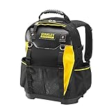 Stanley Werkzeugrucksack (36 x 46 x 27 cm, mit Taschen für Werkzeug, Zubehör, Laptop, Netzfach, robustes Denier Nylon, ergonomische Rücken- und Schulterpolsterung) 1-95-611,Schwarz