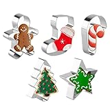 Weihnachtsplätzchen, Plätzchen, Weihnachtsformen, Edelstahlkeks, niedlicher , Urlaubskeks, einzigartiger für Familienfeiern