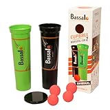 BASSALO Cupball 2er Starter-Set Plus inkl. Box - Sportspiel für Kinder, Jugendliche, Erwachsene – 2 Becher, 4 Spielbälle, Spielanleitung