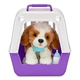 Little Live Pets My Really Real Puppy – Patches; Interaktiver Welpe; 60+ Geräusche/Reaktionen; realistisches Aussehen; 1 aus 72 Varianten; Spielset mit Transportbox; Batterien enthalten; ab 5 Jahren