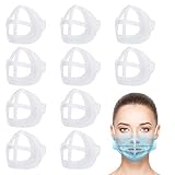 ACCROL 10 Pcs 3D Maskenhalterung Maskenhalter, Halterung für Masken, Stützrahmen, Innenkissen für Masken, Lippenstift Schutz Ständer Gesicht