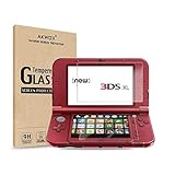 2 IN 1 Schutzfolie für Nintendo 3DS XL Akwox 9H Härtegrad Panzerfolie Displayschutz Glasfolie Stoßfest Kratzfest HD