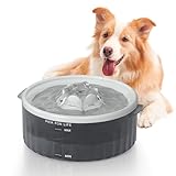 PICK FOR LIFE Trinkbrunnen für Hunde, 211oz/6L Trinkbrunnen für Große Hunde mit 3 Schichten Filtration System, Ultraleise Pumpe, LED Licht für Mehrere Haustiere, BPA-frei Automatischer Wasserspender