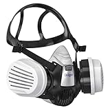 Dräger X-plore 3300 Chemiearbeiterset mit A1B1E1K1 Hg P3 Kombi-Filter – Halbmaske für Chemiearbeiten, zuverlässiger Schutz gegen Dämpfe, Gase und Fein-Staub, Größe L